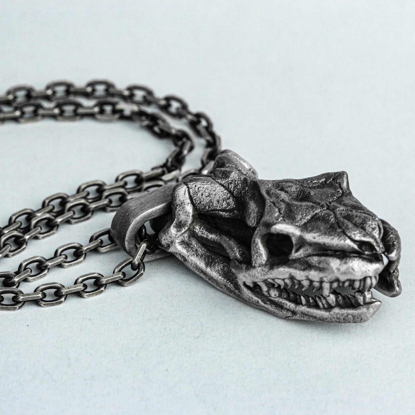 Viper Pendant, Cobra 925 Sterling Silver Pendant, Skull Big Brass Pendant, Animal Skull Silver, Dark Unique Innovative Design New Product