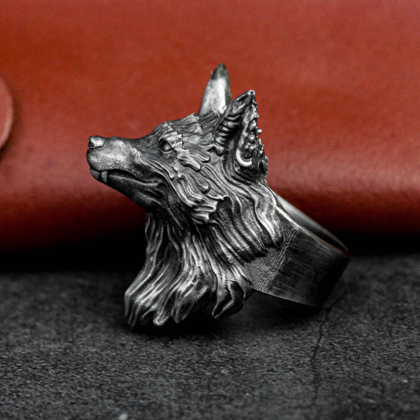 925 sterling silver fox ring | silver fox jewelry | animal ring | wild animal ring | fox head ring