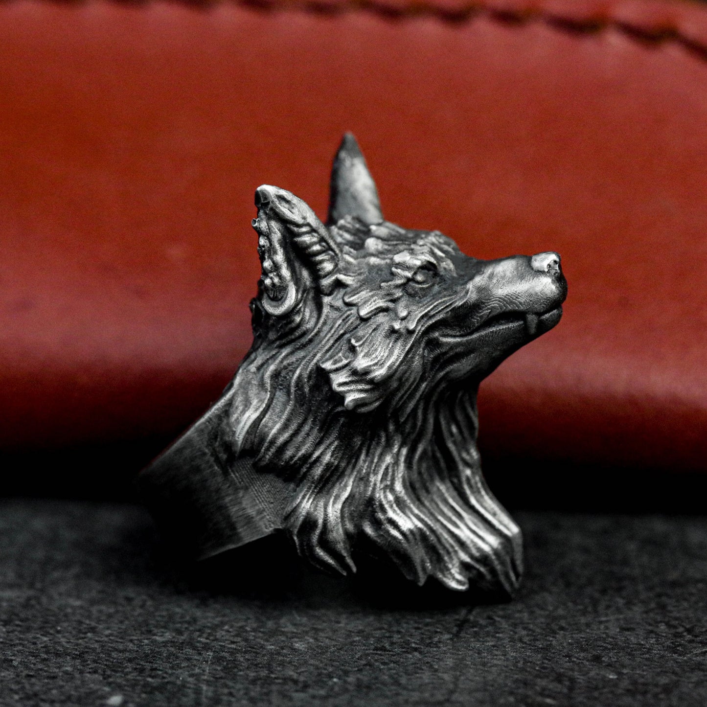 925 sterling silver fox ring | silver fox jewelry | animal ring | wild animal ring | fox head ring