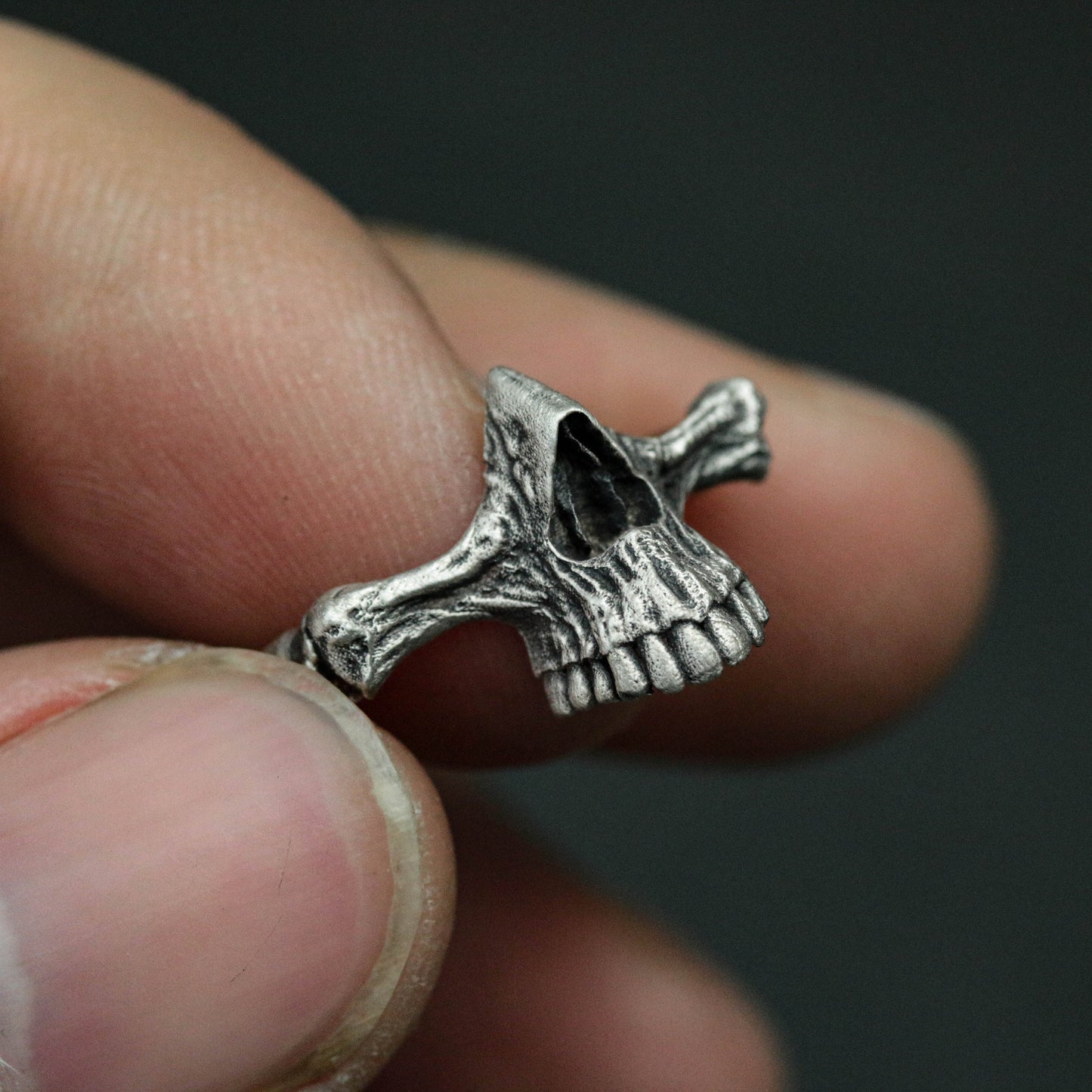 925 sterling silver skull ring, exquisite skull ring, skull jewelry, gift for her