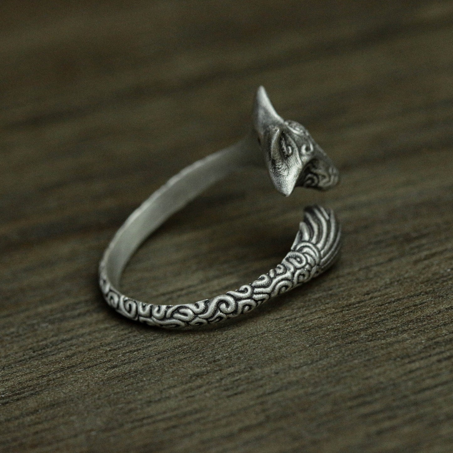 925 sterling silver fox ring, silver fox jewelry, animal ring, wildlife ring, gift for her