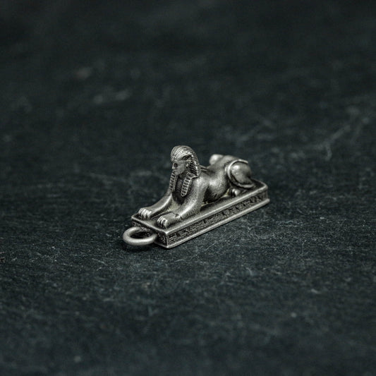 925 Silver Ancient Egyptian Sphinx Pendant, Ancient Egypt Pendant, Egyptian Jewelry, Egyptian Necklace, Gift for Him - Hand Engraved