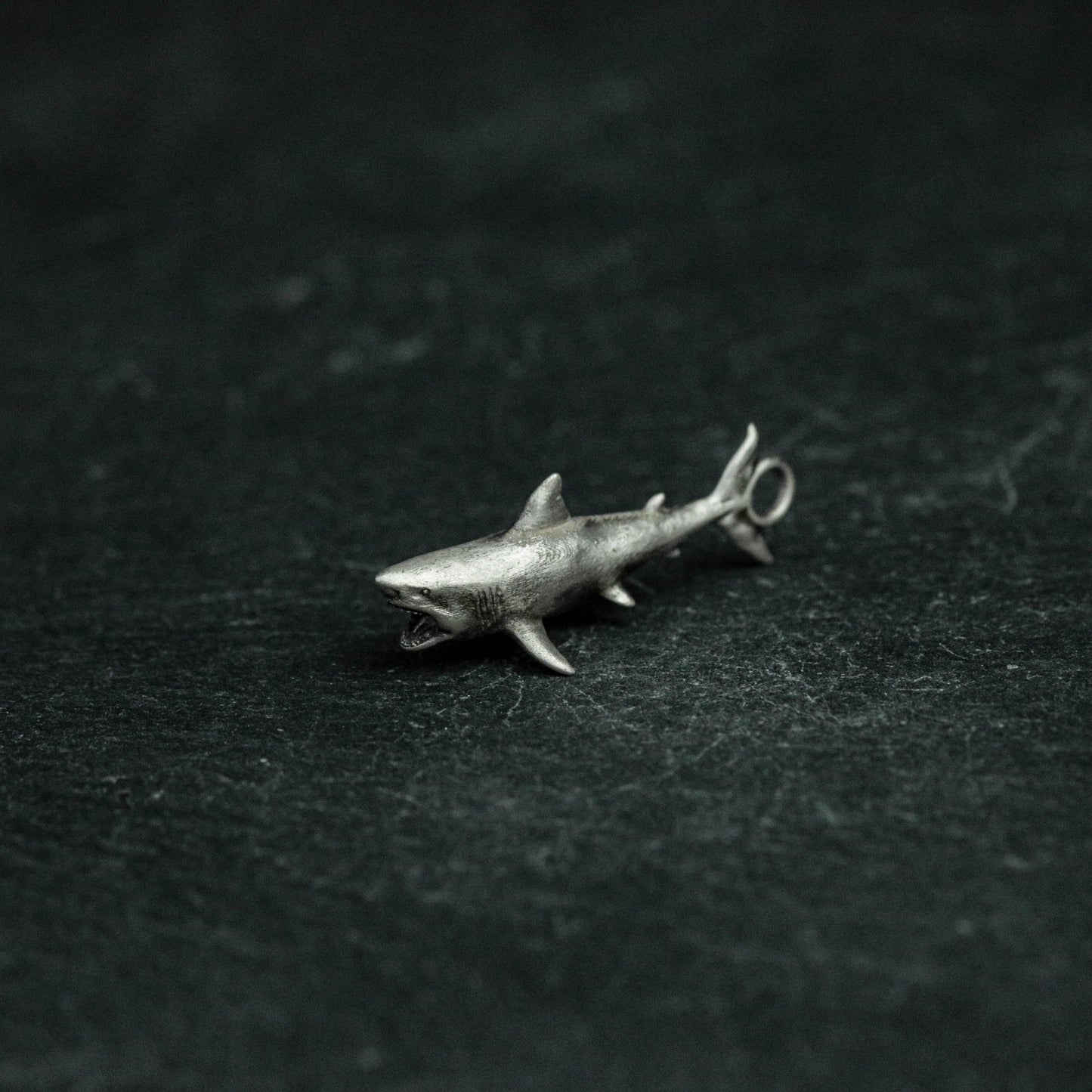 925 Sterling Silver Shark Pendant, Shark Necklace, Large Animal Pendant, Deep Sea Pendant, Personalized Gift, Gift for Her