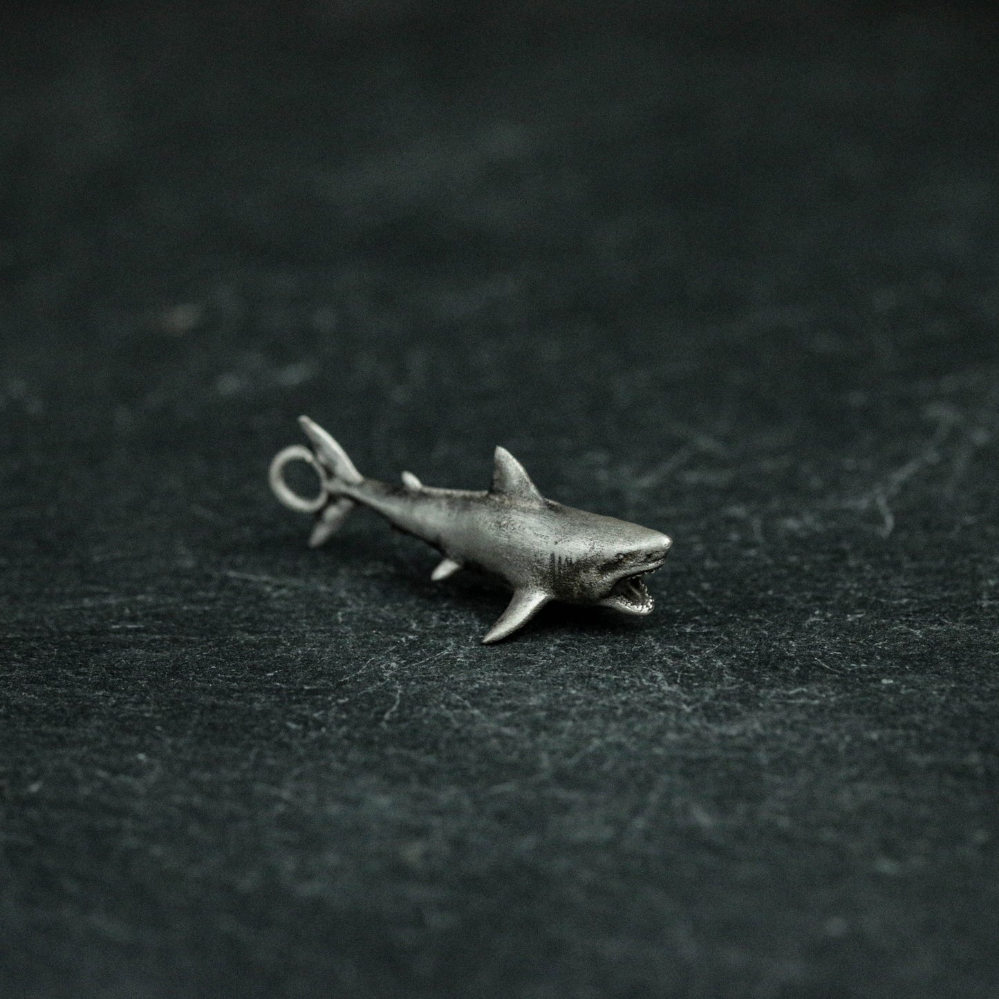 925 Sterling Silver Shark Pendant, Shark Necklace, Large Animal Pendant, Deep Sea Pendant, Personalized Gift, Gift for Her