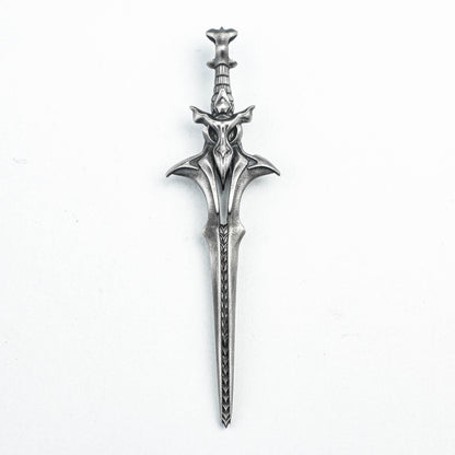 Blade of Destiny 925 Sterling Silver Pendant, Cross Pendant, Arrowhead Sword Pendant, Spine Jewelry, Condor Brass Pendant,