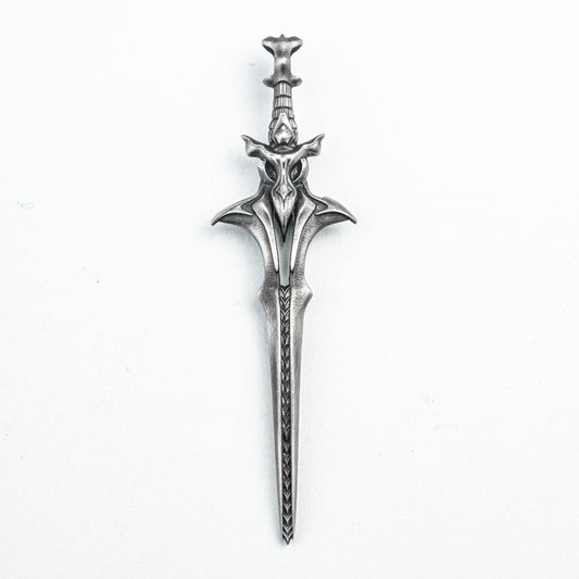 Blade of Destiny 925 Sterling Silver Pendant, Cross Pendant, Arrowhead Sword Pendant, Spine Jewelry, Condor Brass Pendant,