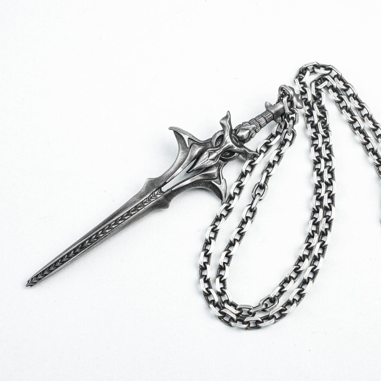 Blade of Destiny 925 Sterling Silver Pendant, Cross Pendant, Arrowhead Sword Pendant, Spine Jewelry, Condor Brass Pendant,