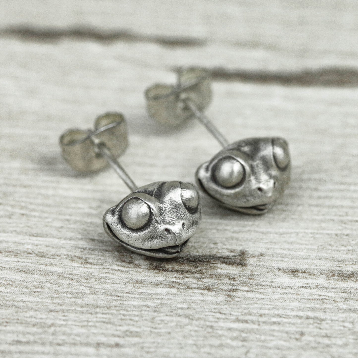 sterling silver frog earrings, frog jewelry, frog earrings, lucky jewelry, good luck jewelry, gift for her, gift for him