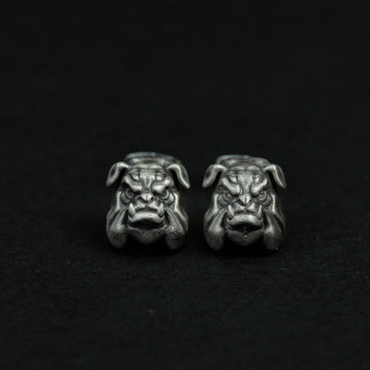 Sterling Silver Dog Head Stud Earrings, Dog Head Stud Earrings, Dog Stud Earrings, Animal Stud Earrings, Gift for Him