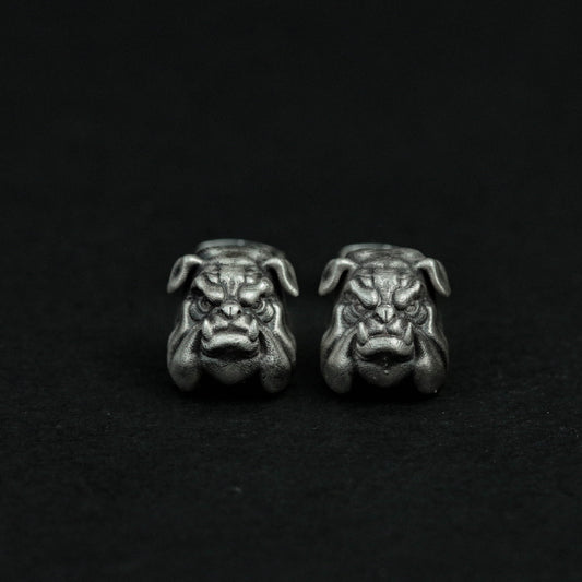 Sterling Silver Dog Head Stud Earrings, Dog Head Stud Earrings, Dog Stud Earrings, Animal Stud Earrings, Gift for Him