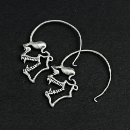 Skull Stud Earrings, Skull Jewelry, Personalized Gifts, Men's Gifts, Halloween Gifts, Gothic Jewelry