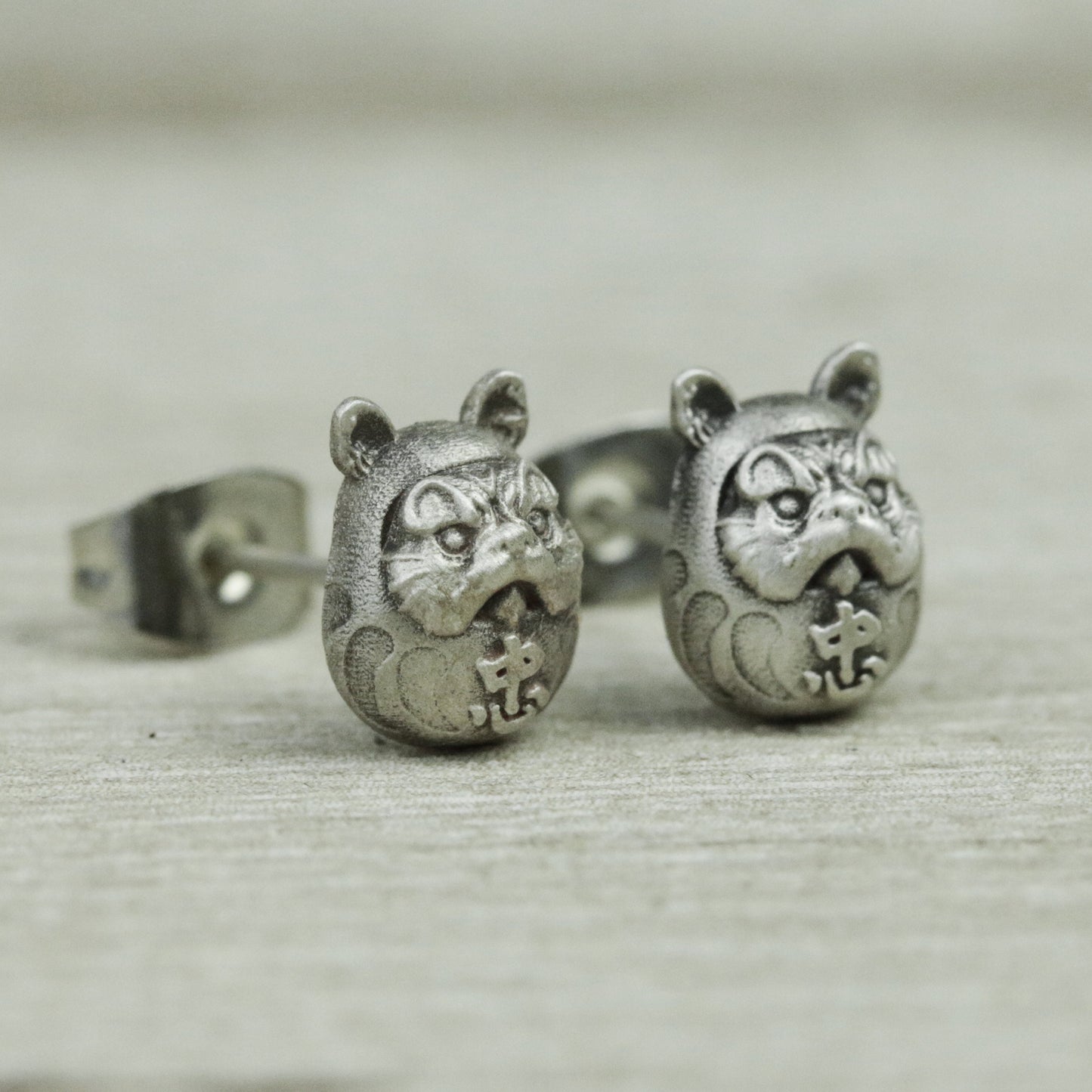 Lucky Fushou Egg 925 silver lucky Earrings, Dharma Egg Earrings, Good Luck Earrings, Craftsmen made