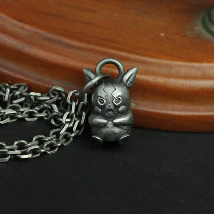 925 Silver Genie Pendant, Pet Baby Pendant Couple Silver Jewelry Birthday Gift