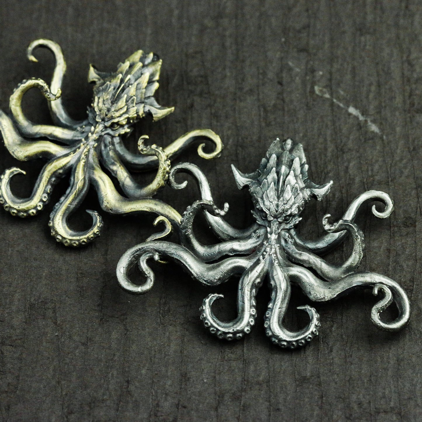 Octopus Cthulhu 925 Silver Pendant Necklace, Monster Octopus Pendant, Gothic Silver Handmade Pendant Gift