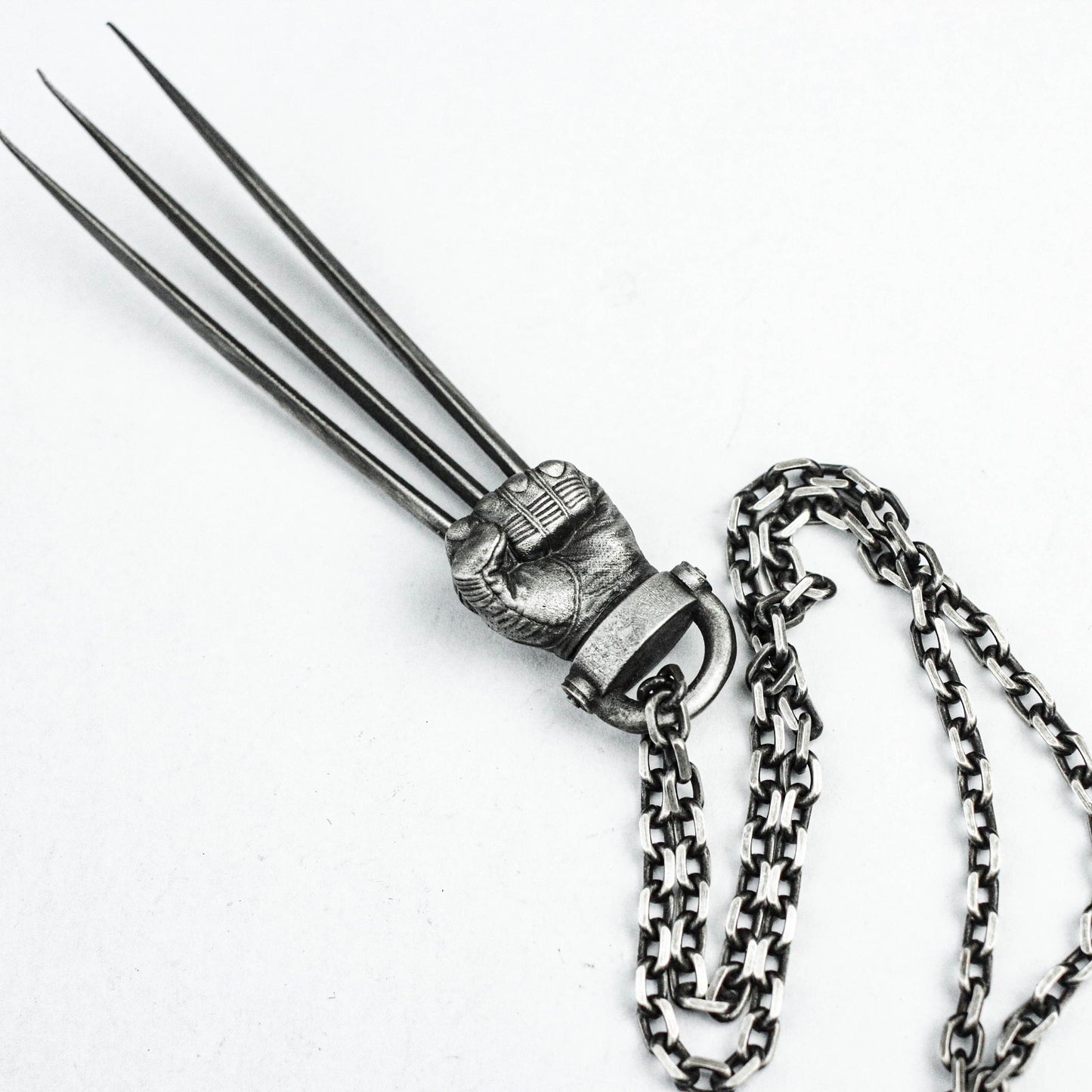 Wolverine Claw Necklace, Manipulator 925 Sterling Silver Pendant, Steel Claw Brass Pendant, Custom Jewelry, Handmade Custom Jewelry,