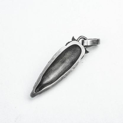 Owl Silver Pendant, Feather Brass Pendant, Hand Carved Ornament Pendant Pendant Pendant Mythological Brass Pendant, Auspicious Pendant