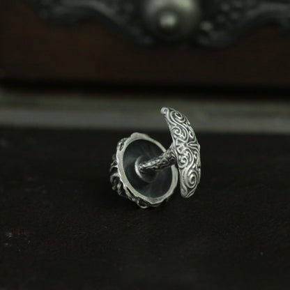 All-Seeing Eye Cufflinks - 925 Sterling Silver Dark Lord Design for Mythical Collectors