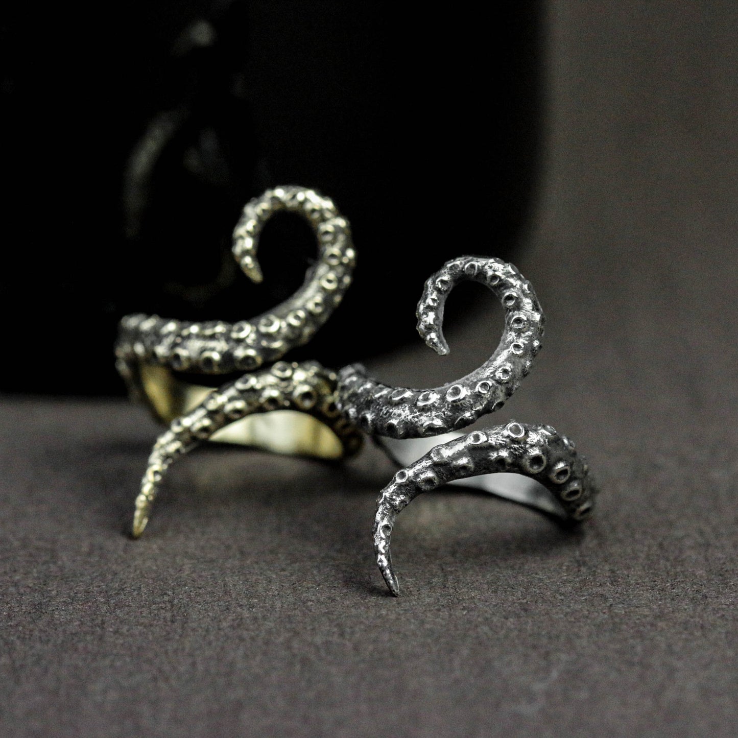 Sterling silver octopus tentacle ring, tentacle ring, octopus ring, fish ring, men's ring, women's ring, gift for him