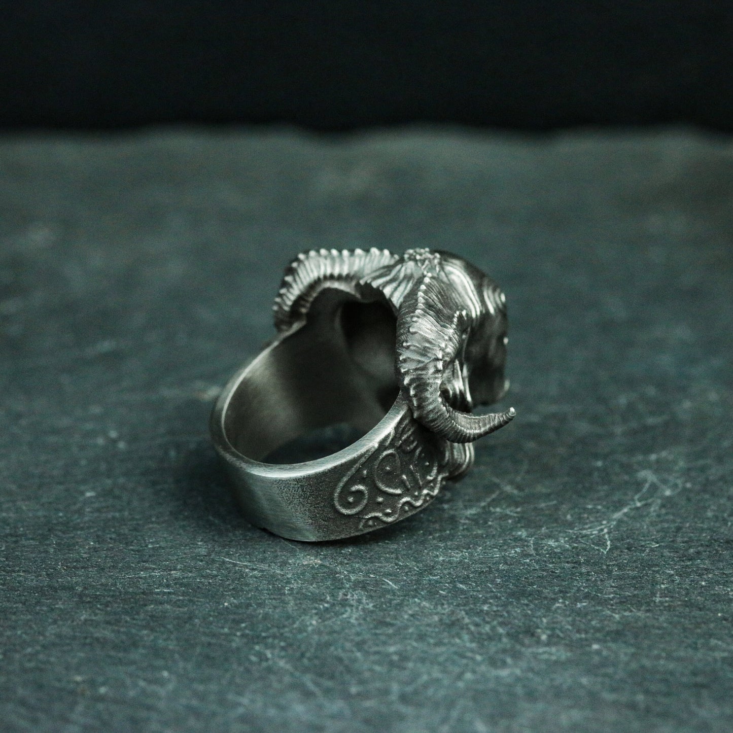 Faun Pan's Labyrinth 925 silver ring, demon genie silver jewelry, sheep god skull gift handmade pendant