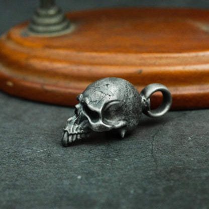 Jester Skull 925 Silver Pendant - Gothic Rebellion Collector's Necklace - SATANHORN