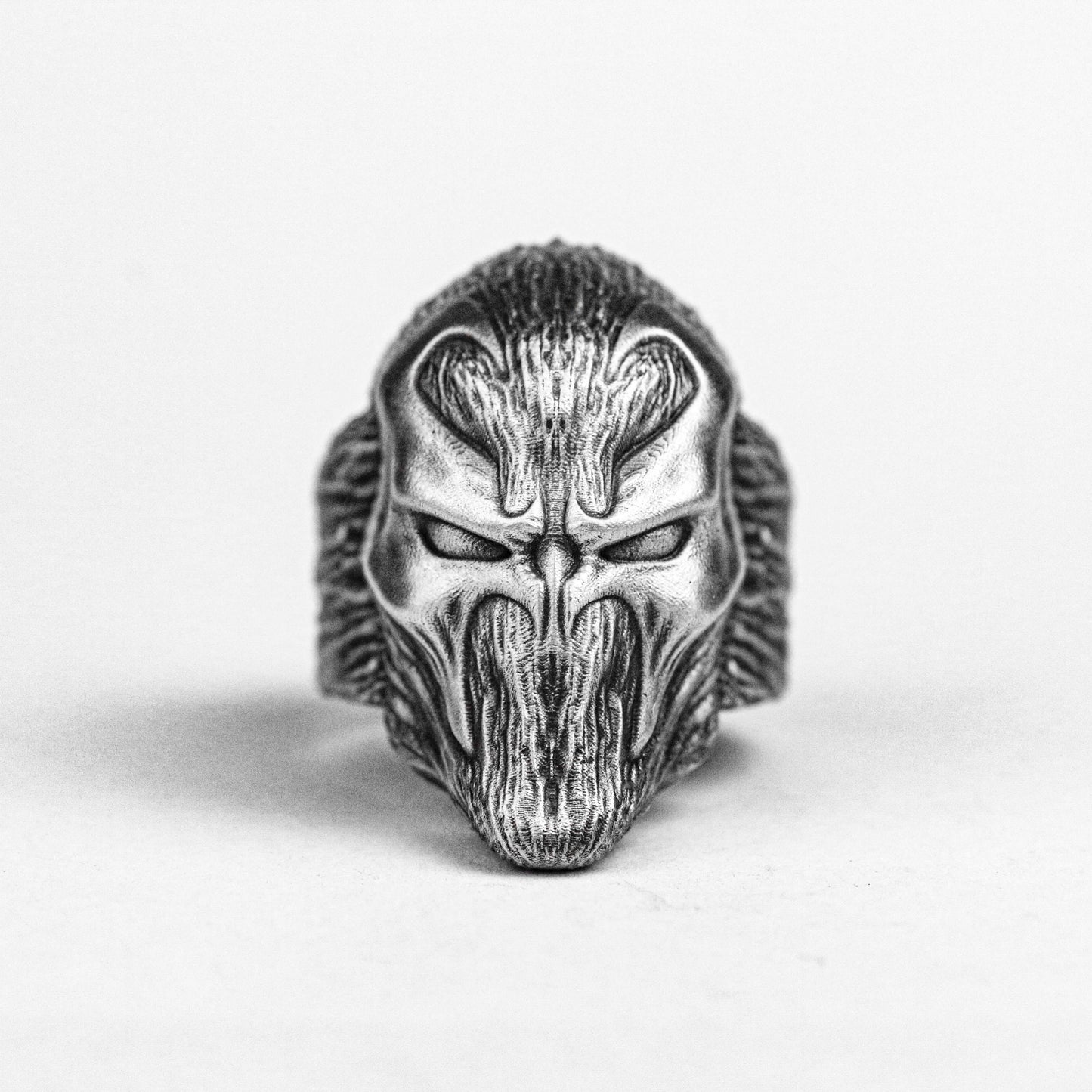 Spawn Man 925 Sterling Silver Ring, Handmade Custom Jewelry, Men's Ring, Motorcycle Style Charm, Mask Knight Brass Ring, Personality Charm