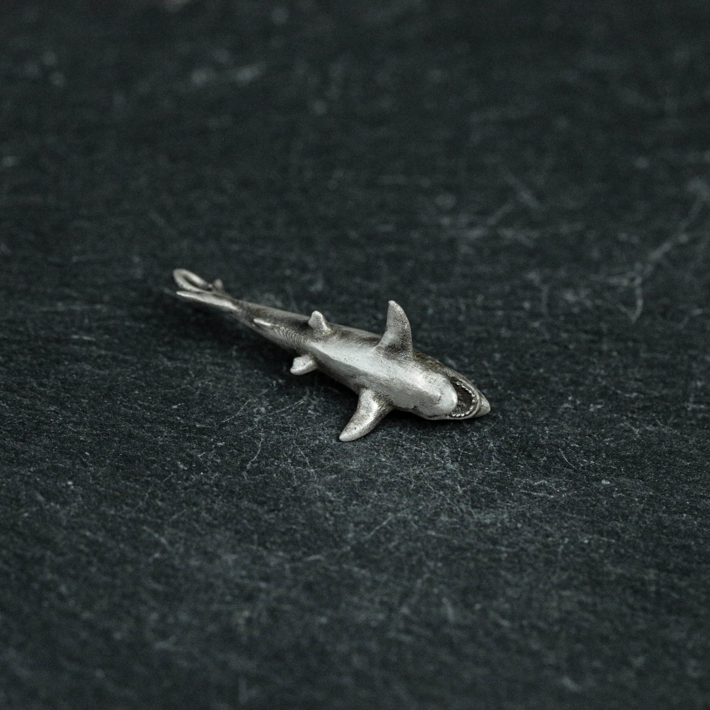 925 Sterling Silver Shark Pendant, Shark Necklace, Large Animal Pendant, Deep Sea Pendant, Personalized Gift, Gift for Her