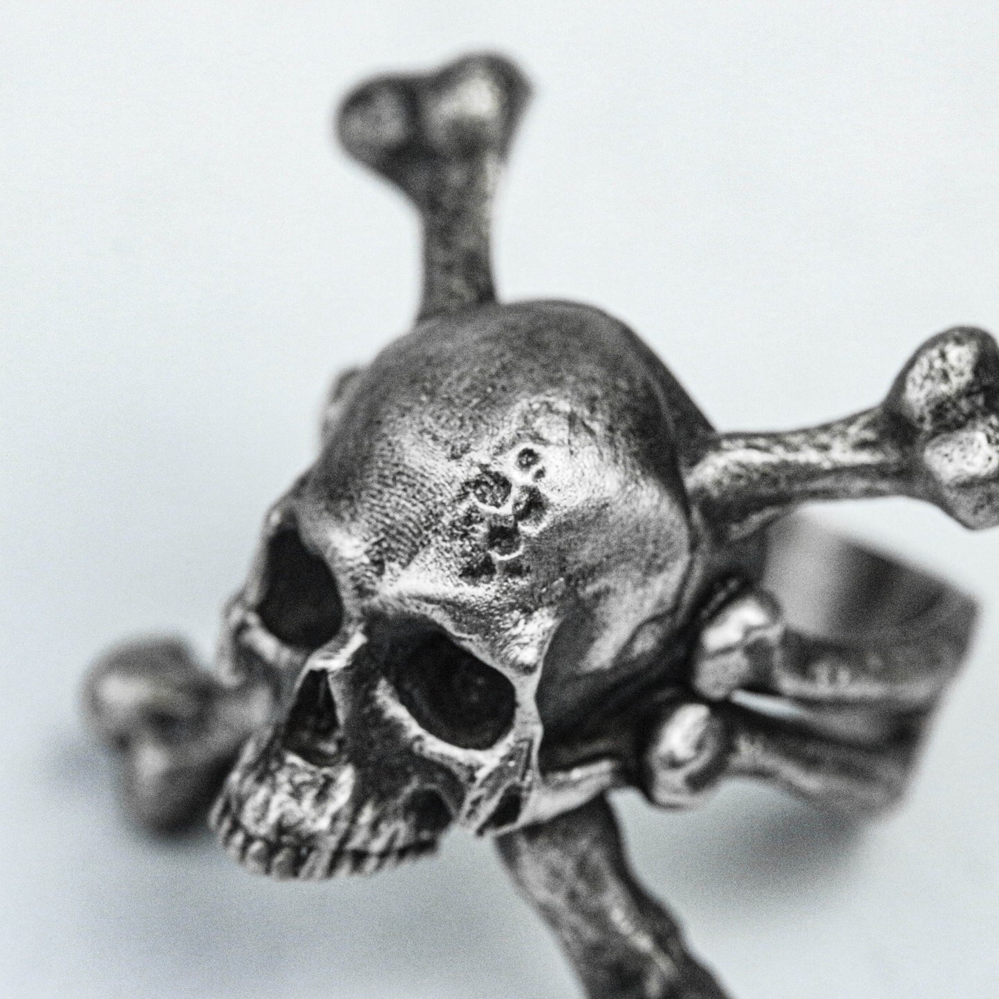 X-shaped ring, skull 925 sterling silver ring, withered bone brass ring, couple ring, simple ring, retro pendant, handmade custom pendant