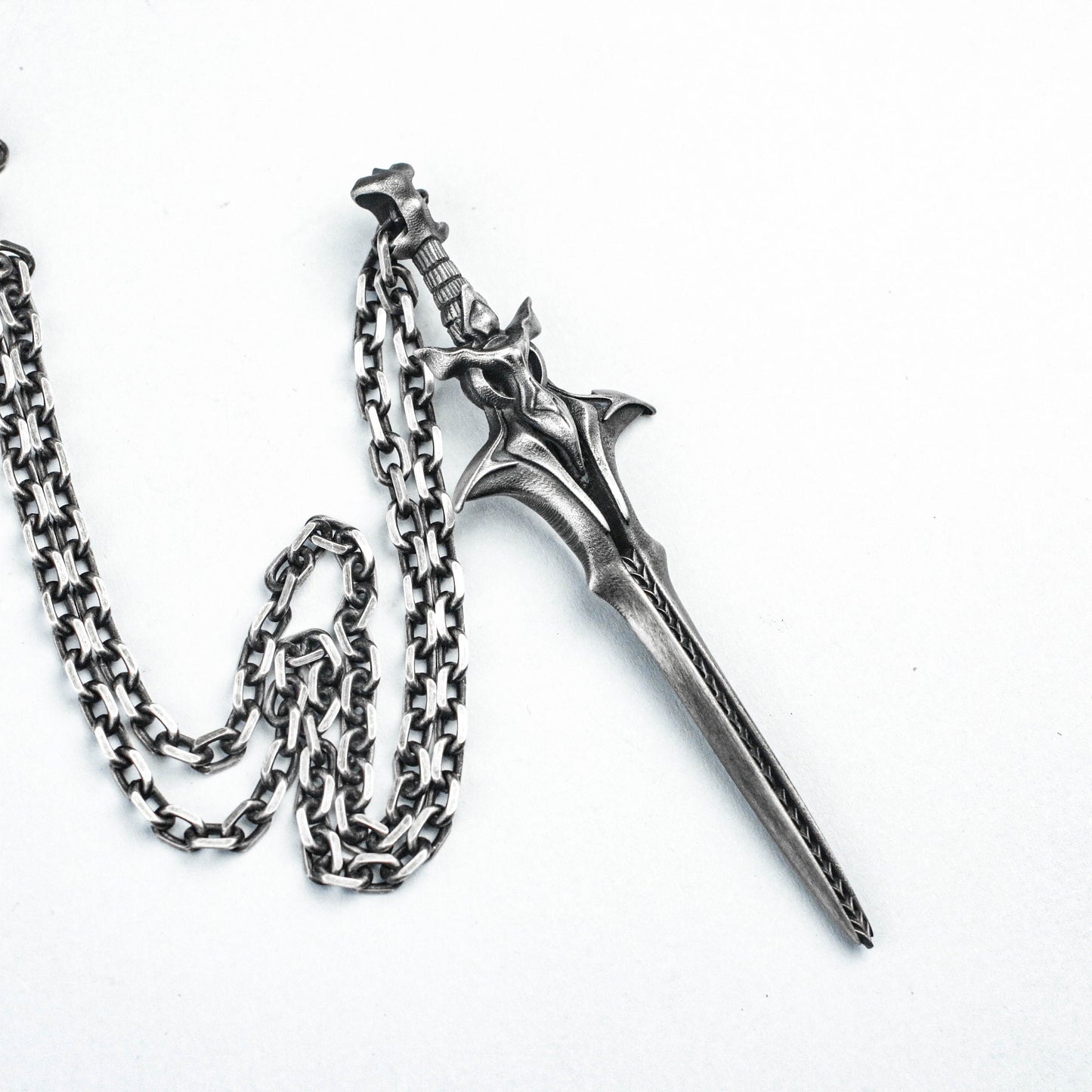 Blade of Destiny 925 Sterling Silver Pendant, Cross Pendant, Arrowhead Sword Pendant, Spine Jewelry, Condor Brass Pendant,