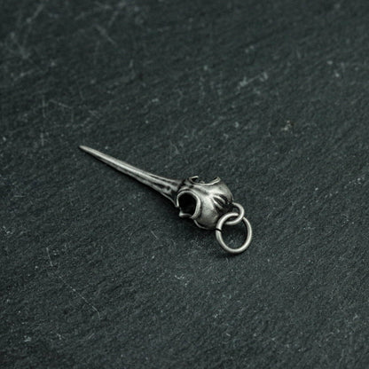 925 silver Indian bird pendant, divine bird pendant, skull bird pendant, Indian totem, bird head pendant, gift for her
