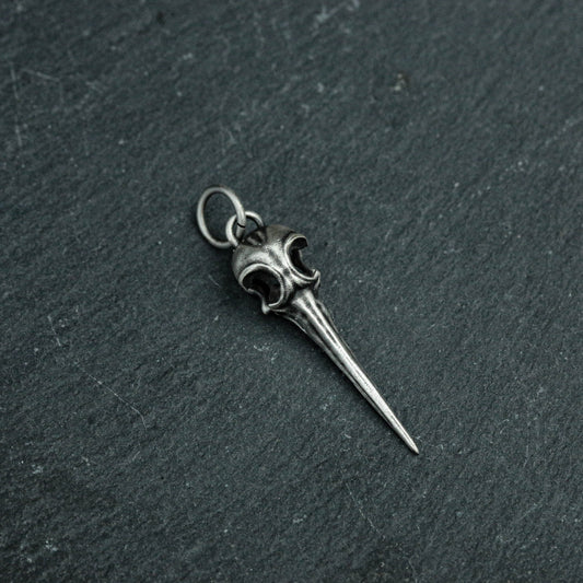 925 silver Indian bird pendant, divine bird pendant, skull bird pendant, Indian totem, bird head pendant, gift for her