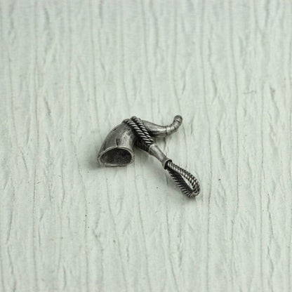 Encouragement Bugle 925 Silver Lucky Horn Pendant, Warrior-Inspired Necklace, Silver Pendant – Ideal Gift for Her