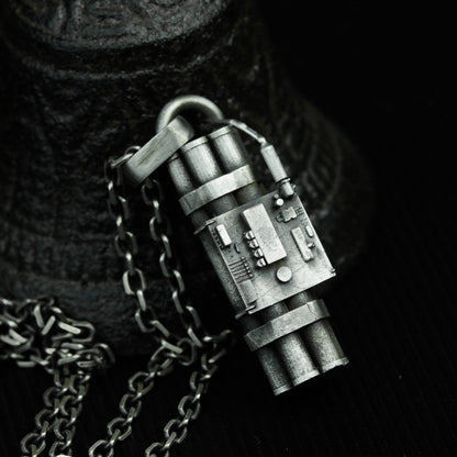 925 silver TNT explosives pendant necklace, game pendant, silver ammunition pendant necklace, unique handmade silver jewelry