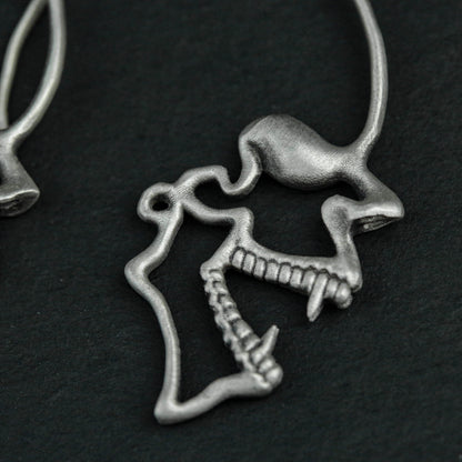 Skull Stud Earrings, Skull Jewelry, Personalized Gifts, Men's Gifts, Halloween Gifts, Gothic Jewelry
