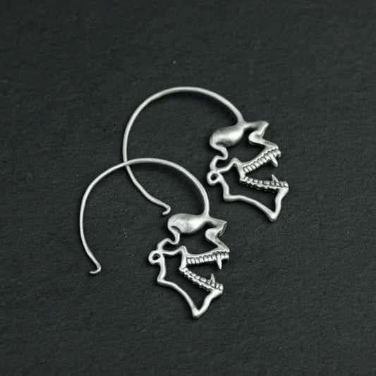 Skull Stud Earrings, Skull Jewelry, Personalized Gifts, Men's Gifts, Halloween Gifts, Gothic Jewelry