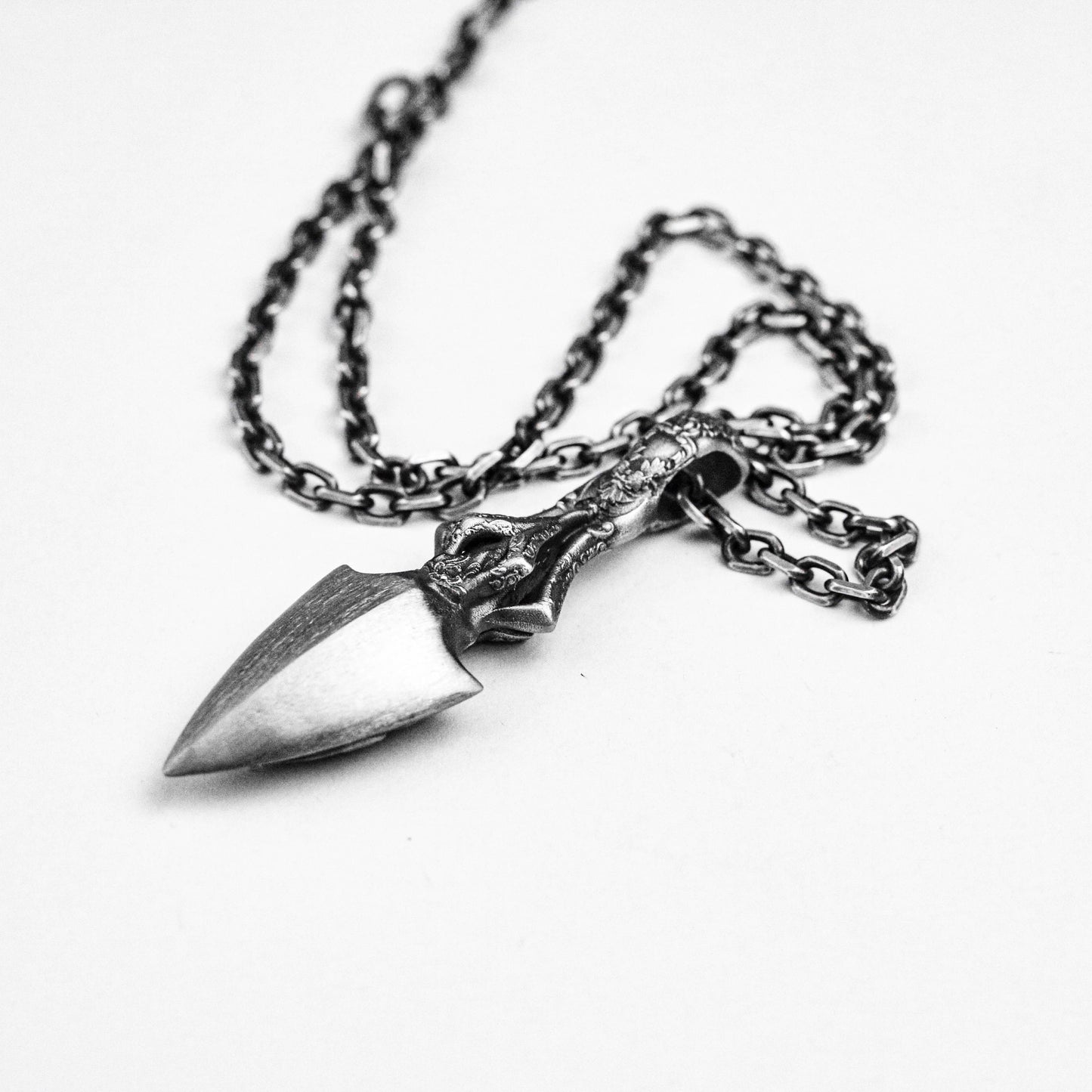 Spear of Longinus Pendant, Spear of Destiny Brass Pendant, Chain Blade Charm, Contradictory Keychain, Arrowhead Jewelry