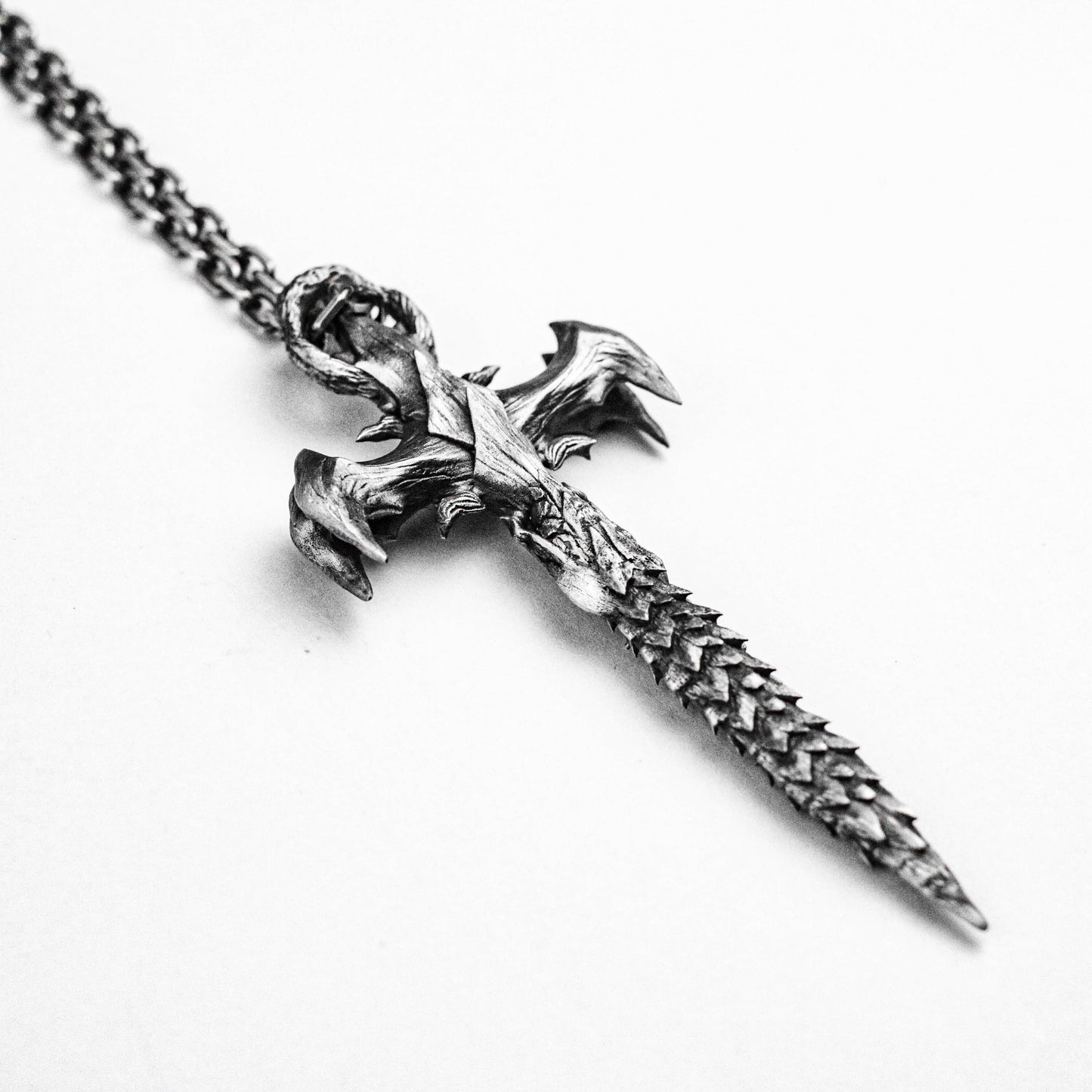 Original New Products, Cross Silver Pendant, Dragon Scale Brass Pendant, Faith Mascot Silver, Trendy Men's Accessories