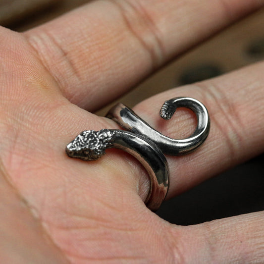 sterling silver snake ring, animal ring, snake ring, boho ring, gothic ring, gift for him, gift for her