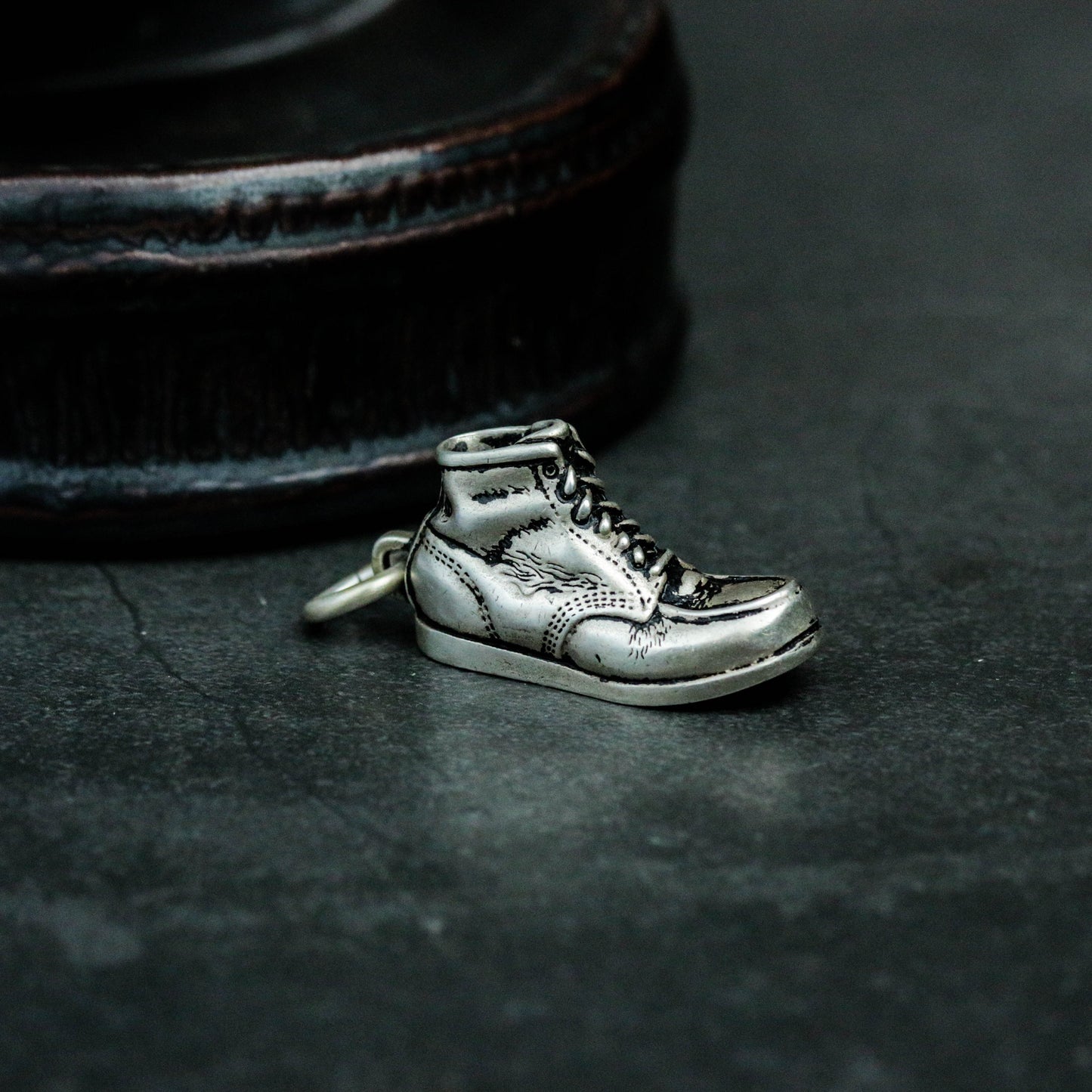 Handmade boots 925 silver pendant necklace, AJ boots silver pendant, shoes handmade design men’s pendant