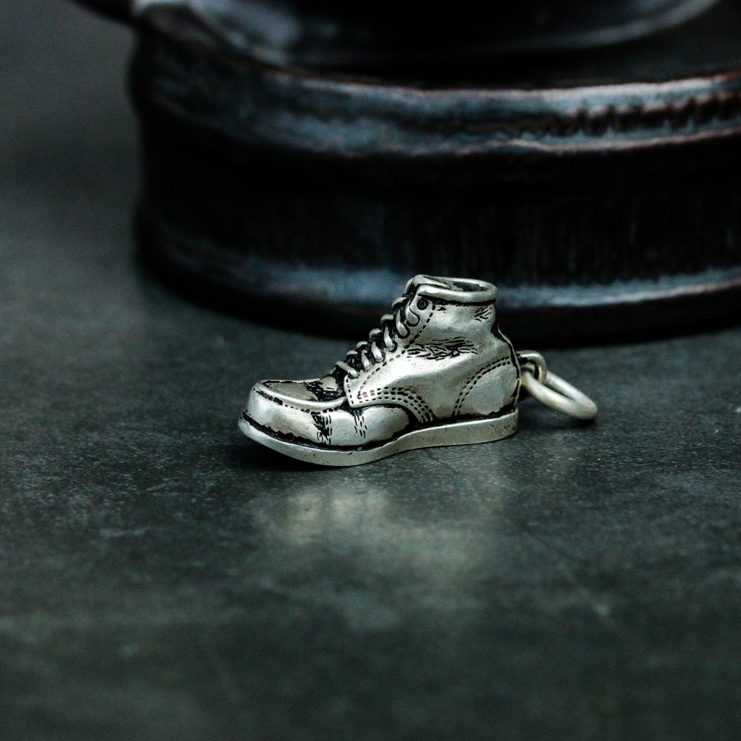 Handmade boots 925 silver pendant necklace, AJ boots silver pendant, shoes handmade design men’s pendant