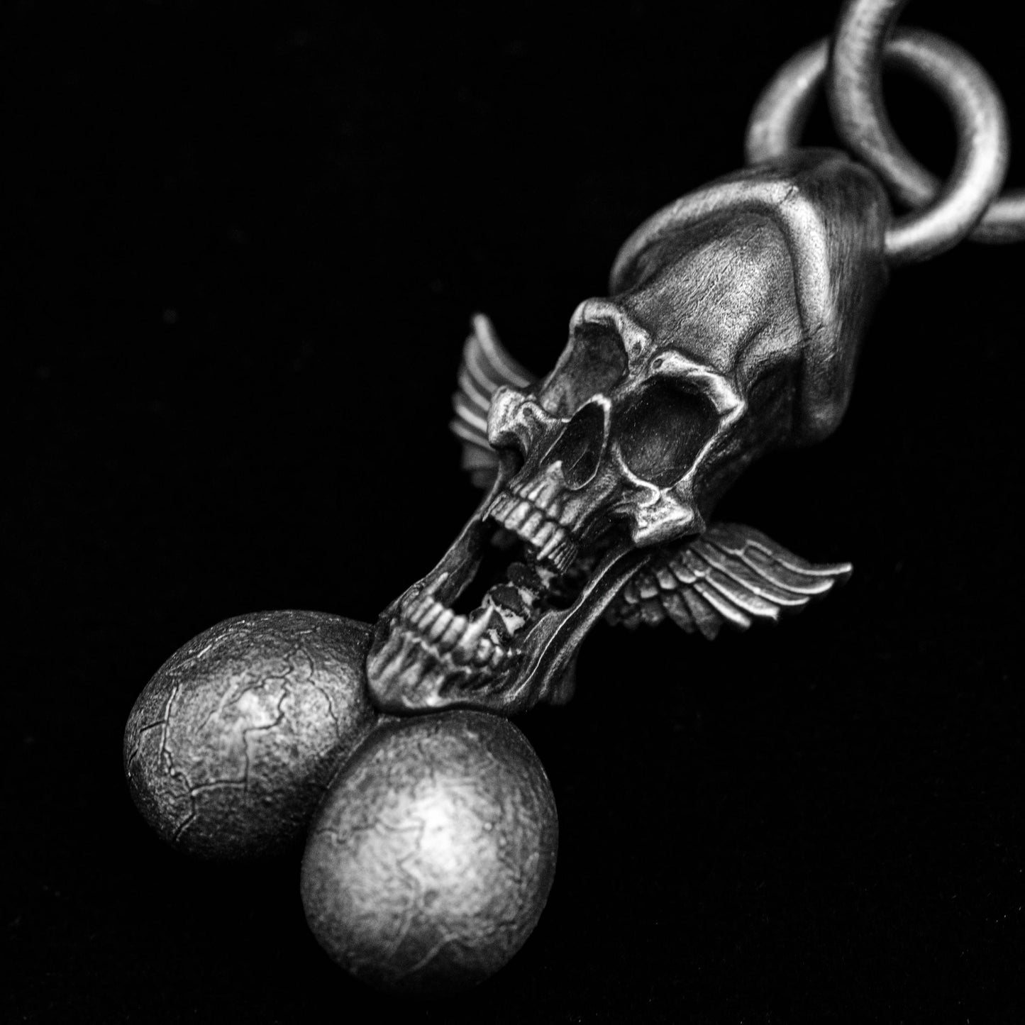 Gifts for Men, Textured Pendants, Angel Devil Pendants, 925 Sterling Silver Genital Pendants, Brass Pendants for Men, Phallus Gifts,