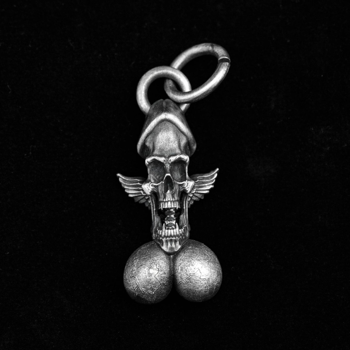 Gifts for Men, Textured Pendants, Angel Devil Pendants, 925 Sterling Silver Genital Pendants, Brass Pendants for Men, Phallus Gifts,