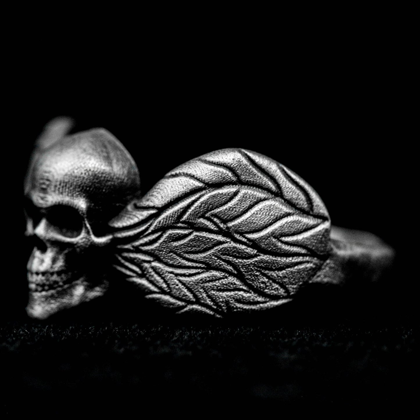 Skull silver ring, couple ring, brass tail ring, flying wings pendant, small ring, finely carved silver ring, simple fashion jewelry