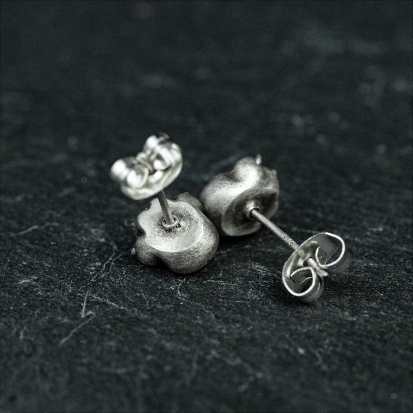 A pair Cat 925 silver earrings, cat paw silver earrings, animal paw ornament gift earrings