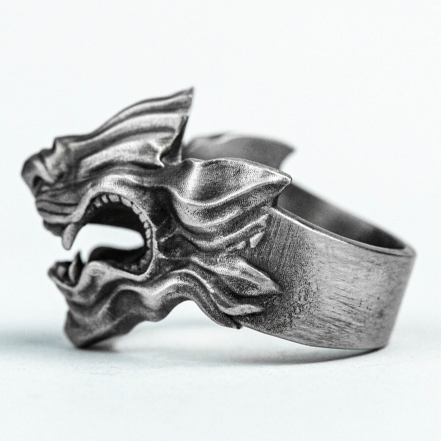 Tiger head ring, mask gift, zodiac tiger silver jewelry, birth year ring 925 sterling silver ring, auspicious and safe handmade custom