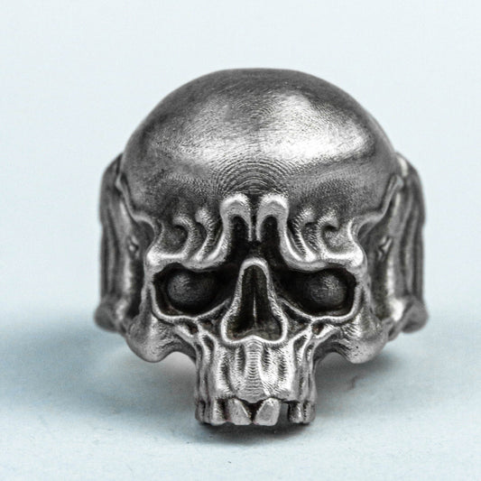 Original men's and women's rings, 925 sterling silver ring, embarrassed face ring, skull brass ring, expression ring, hot sale brass ring,