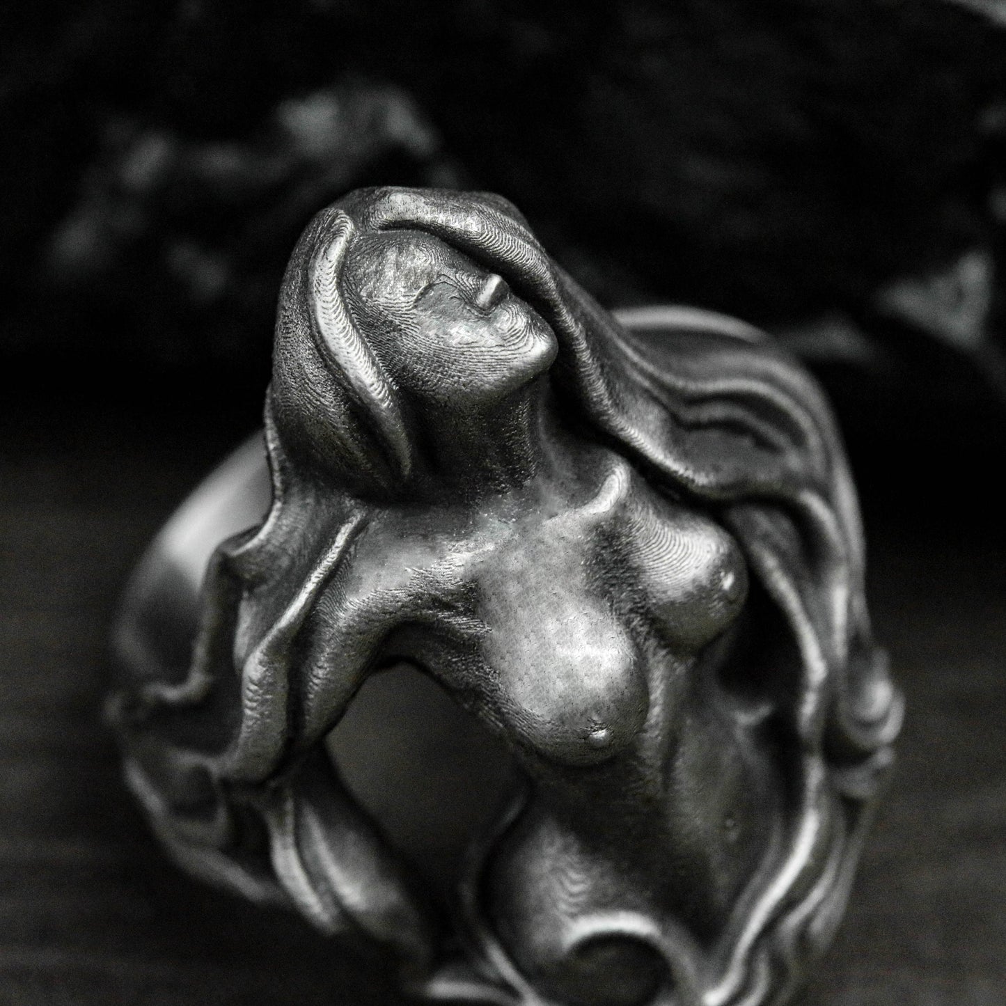 Nude woman silver ring|Nude Girl Ring|Goddess Ring|Bohemian Ring|Fairy Ring|A Gift for Her