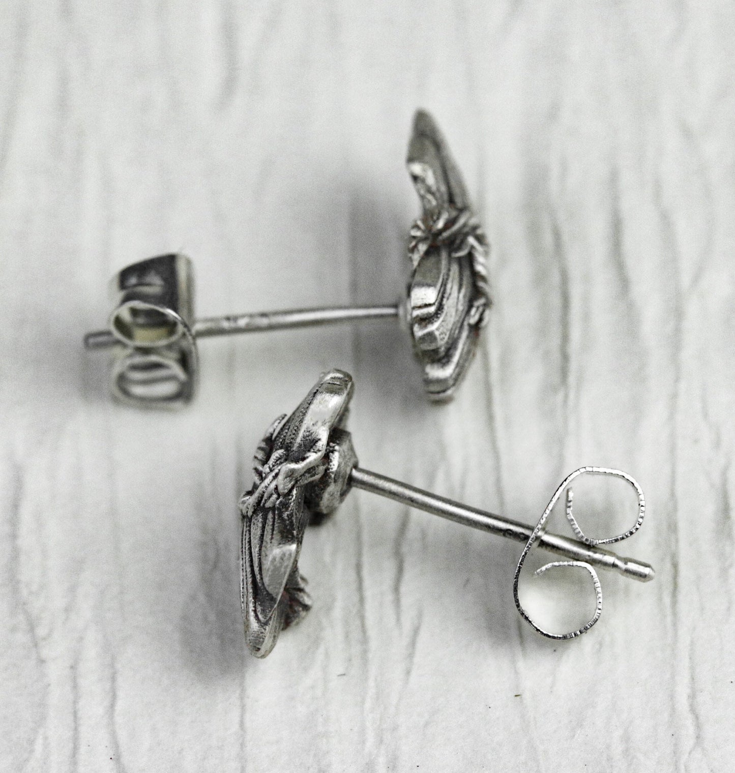 Simple vine 925 silver earrings, hedge silver earrings, handmade gifts, vine flower vine earrings