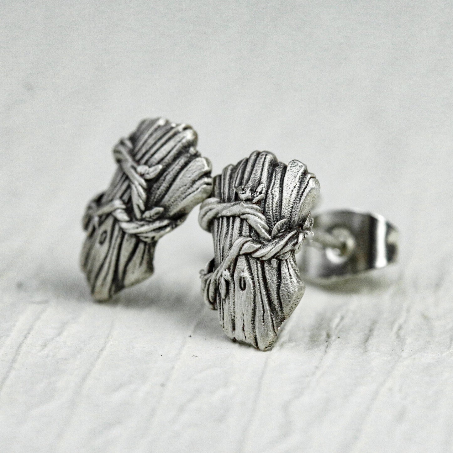 Simple vine 925 silver earrings, hedge silver earrings, handmade gifts, vine flower vine earrings