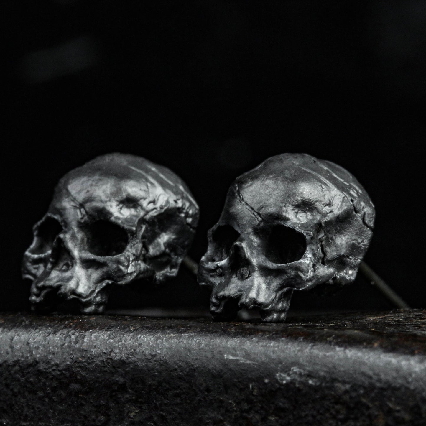 925 sterling silver earrings skull silver earrings, personalized earrings single silver earrings handmade earrings