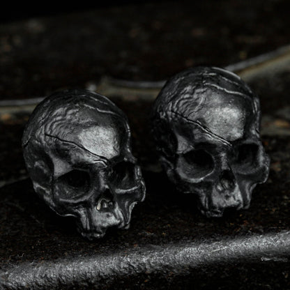 925 sterling silver earrings skull silver earrings, personalized earrings single silver earrings handmade earrings